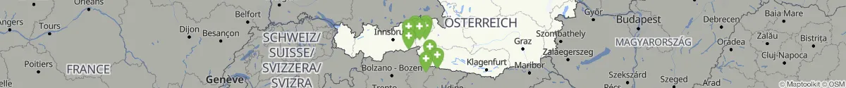 Kartenansicht für Apotheken-Notdienste in der Nähe von Ainet (Lienz, Tirol)